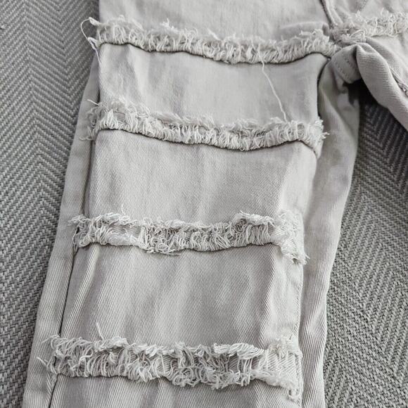 Spark Jeans Men's 29x38 Premium Denim Jeans Studio Collection Gray Frayed 165496 - Picture 8 of 16